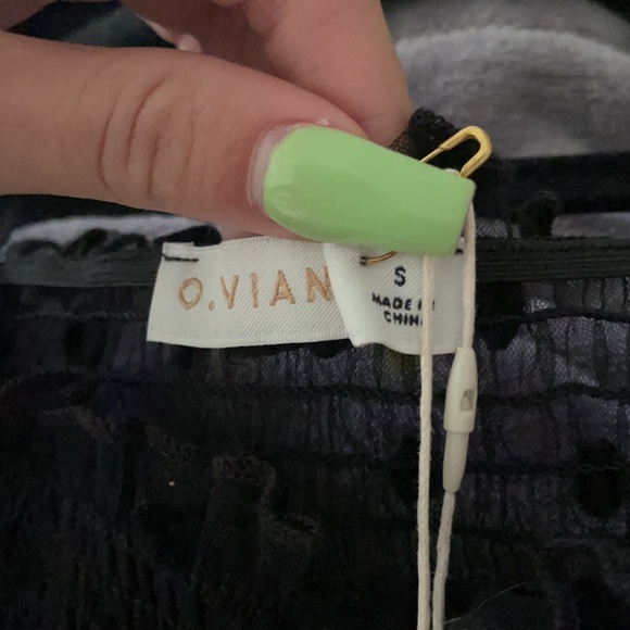 Black poka dot crop top - Picture 4 of 5